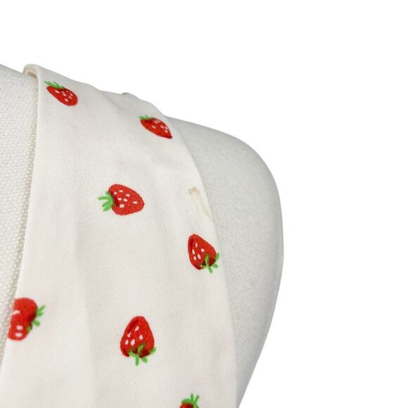 Zara Viral Strawberry Mini Dress Summer V Neck Size Large - Picture 13 of 14